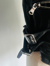 Load image into Gallery viewer, Women’s black leather Motorcycle Jacket -  S
