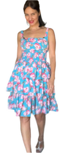 Vintage betsy Johnson layered rose dress - Small