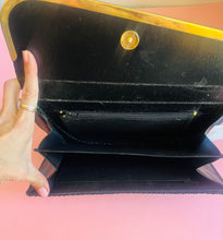 Load image into Gallery viewer, Vintage 80s Geometric Black &amp; White Mesh Evening purse or clutch
