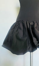 Load image into Gallery viewer, Reworked stretch black mini bubble dress - XS Small
