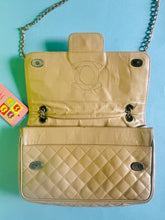 Load image into Gallery viewer, Vintage 80s Beige leather quilted purse
