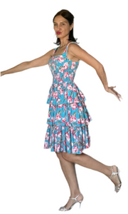 Vintage betsy Johnson layered rose dress - Small