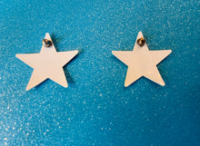 Load image into Gallery viewer, Mustard yellow enamel Star earrings
