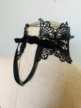 Load image into Gallery viewer, Custom reworked victorian goth chocker necklace/headpiece
