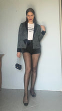 Load image into Gallery viewer, 1940’s Rare Blue velvet and Bow women’s Tuxedo jacket. XS  S
