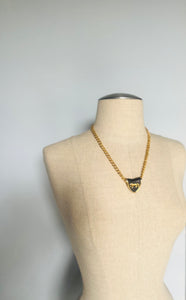Vintage 90s cougar link chain necklace