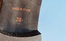 Load image into Gallery viewer, Calf hair black leather booties - size 7.5
