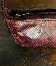 Load image into Gallery viewer, Vintage 90s snakeskin leather tote bag
