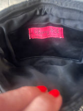 Load image into Gallery viewer, Reworked vintage sequin gun motif clutch purse
