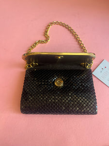 Reworked vintage 40s art deco small mesh purse