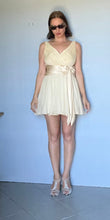 Load image into Gallery viewer, Vintage reworked silk mini evening dress. Xs S
