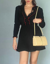 Load image into Gallery viewer, Vintage 60s Lacquered basket weave clutch/cross body purse
