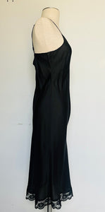 Vintage 90s silk slip dress S M