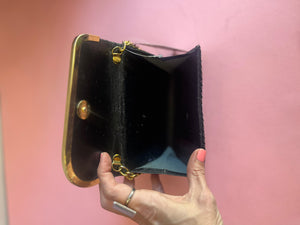 Reworked vintage 40s art deco small mesh purse