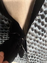 Load image into Gallery viewer, 1940’s Rare Blue velvet and Bow women’s Tuxedo jacket. XS  S
