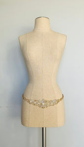 Vintage custom made bejeweled belt - head piece