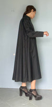 Load image into Gallery viewer, Black Vintage 60s Swing Raincoat.  S  M
