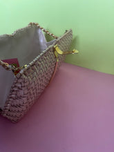 Load image into Gallery viewer, Vintage 60s Lacquered basket weave clutch/cross body purse
