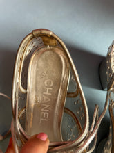 Load image into Gallery viewer, CHANEL 2016 Interlocking CC Logo  Clear/Silver, Women's size 6.5 - 7 US
