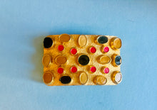 Load image into Gallery viewer, Custom vintage 70s bling stone hand made unisex buckle
