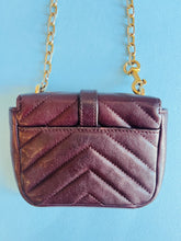 Load image into Gallery viewer, Micro mini brown leather quilted crossbody Yves Saint Laurent purse
