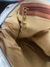 Load image into Gallery viewer, Vintage Y2K custom made studded leather gold studded tote
