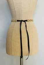 Load image into Gallery viewer, Vintage custom made bejeweled belt - head piece
