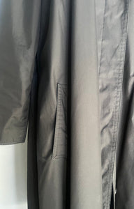 Black Vintage 60s Swing Raincoat.  S  M
