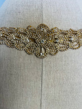 Load image into Gallery viewer, Vintage custom made bejeweled belt - head piece
