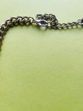 Load image into Gallery viewer, Vintage geometric enamel gold necklace
