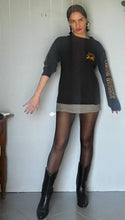 Load image into Gallery viewer, Vintage 70s black leather western heels. Size 7 Mens 8.5 womens
