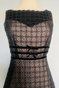 Reworked cotton baby doll eyelet mini dress Xs   Small