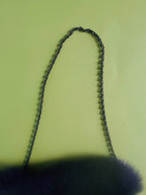 Load image into Gallery viewer, Handmade recycled purple fur clutch/purse
