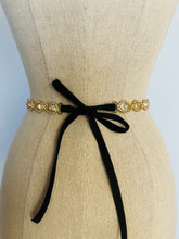 Load image into Gallery viewer, Vintage custom made bejeweled belt - head piece
