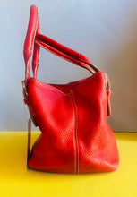 Load image into Gallery viewer, Vintage Y2k red pebbled leather tote bag
