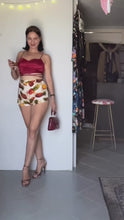 Load and play video in Gallery viewer, Vintage Satin ankle strap Betsy Johnson heels redone size 7 - 7.5 US
