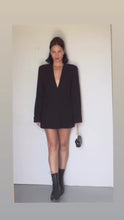 Load and play video in Gallery viewer, Vintage 90s Giorgio Armani dress blazer  S M
