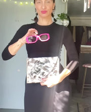Load and play video in Gallery viewer, Fuchsia Y2k statement bulky unisex sunnies

