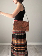 Load image into Gallery viewer, Vintage 70s handtooled revived bohemian purse
