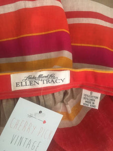 Vintage 80s Nautica style Ellen Tracey cotton skirt   Small