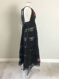 Vintage Redesigned baby doll Hippie Dress  SMALL