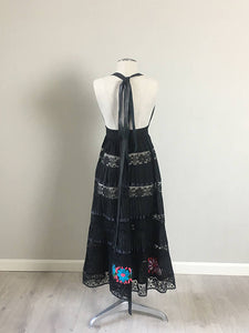 Vintage Redesigned baby doll Hippie Dress  SMALL
