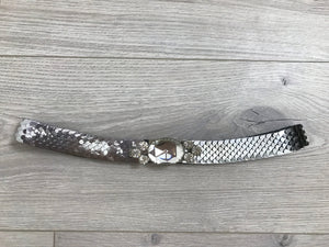 Gorgeous 70s Chrystal stretch Metal belt  S  M