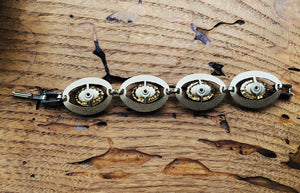 Vintage 60's Art Deco chunky crystal bracelet