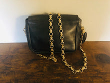 Load image into Gallery viewer, Vintage 80s cross body black leather studded punk chic purse
