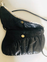Load image into Gallery viewer, Vintage 80s punk rock leather cross body purse
