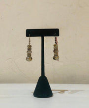 Load image into Gallery viewer, Vintage 90s handmade beaded drop earrings
