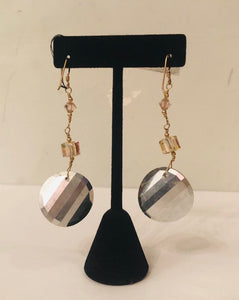 Gorgeous handmade chandelier disco earrings
