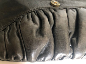 Vintage 80s punk rock leather cross body purse