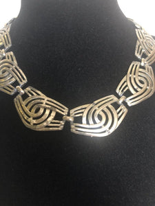 Vintage 60s Art Deco costume necklace